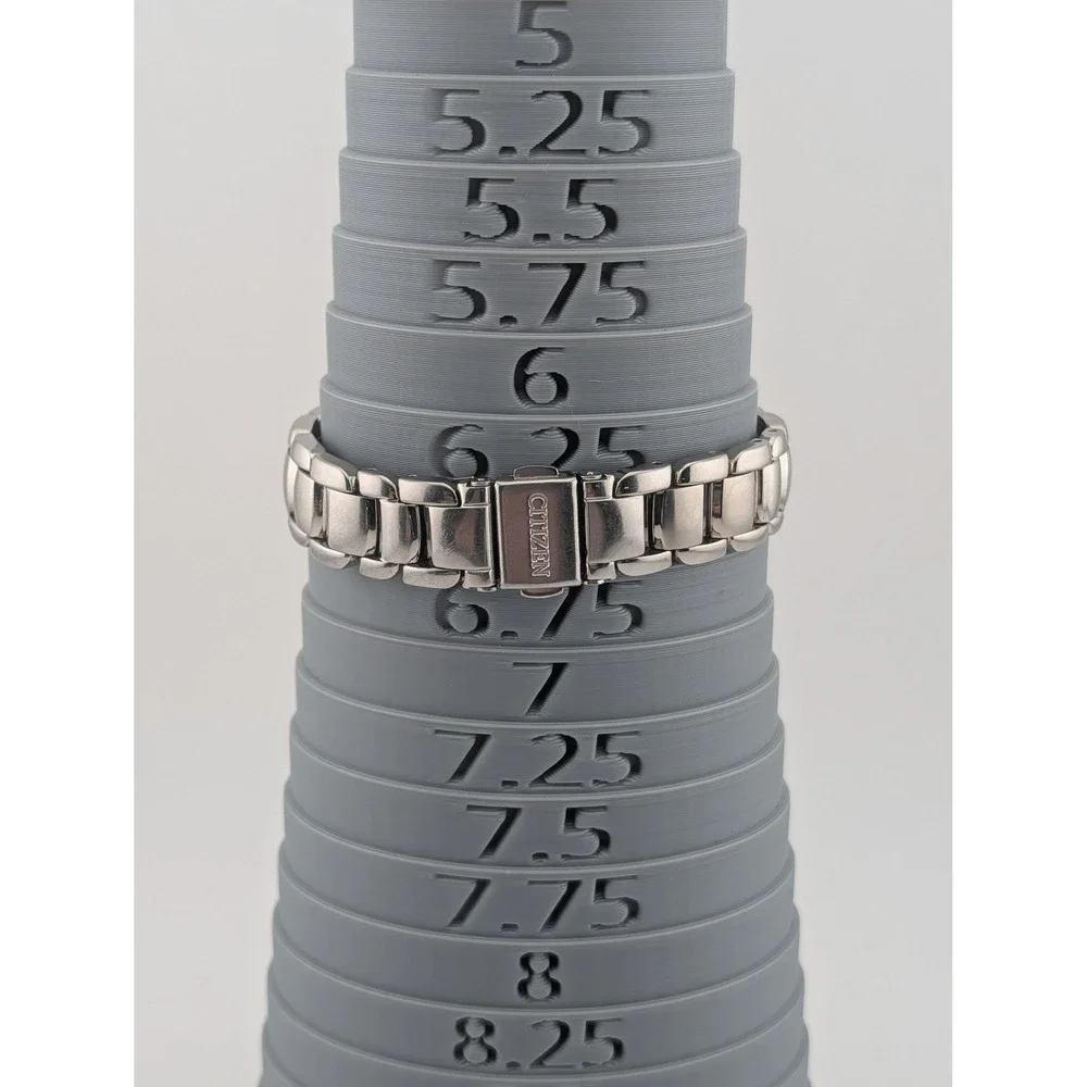 Citizen Eco-Drive Chandler Silhouette Watch S039941 Date Pink Sunburst Xtra Link